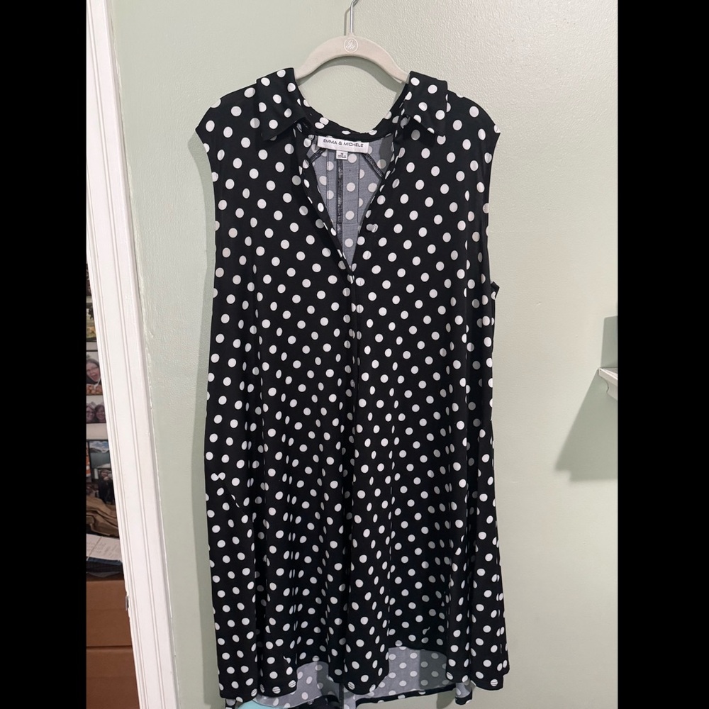 Emma & Michele Black and White Dress